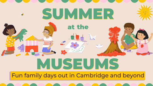Summer at the Museums illustration, children playing.