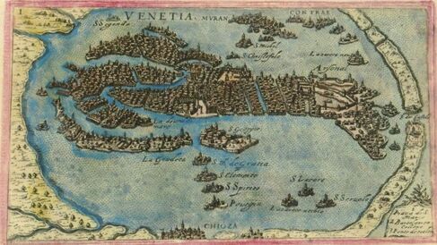 Engraving of Venice by Giacomo Franco