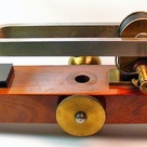 A vibration microscope, designed by Lissajous and built by Koenig