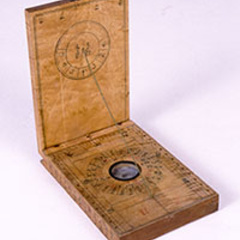 diptych dial, by Fang Xiu-Shui, Chinese, 19th Century