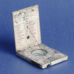 ivory diptych dial, made by Paul Reinmann, 1611