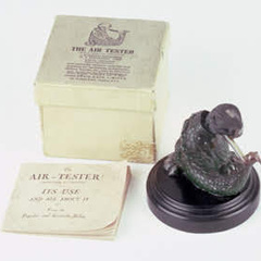 Dragoyle air tester with accompanying booklet