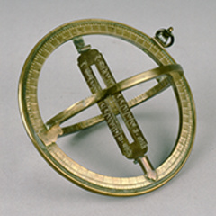 universal equinoctial ring dial with Devanagari / Sanskrit script, Indian, late 19th century