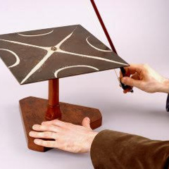A pattern on a Chladni plate