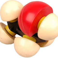 Molecular model of ethanol