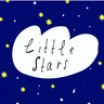 Illustration of a cloud beneath a night sky with small star graphics.