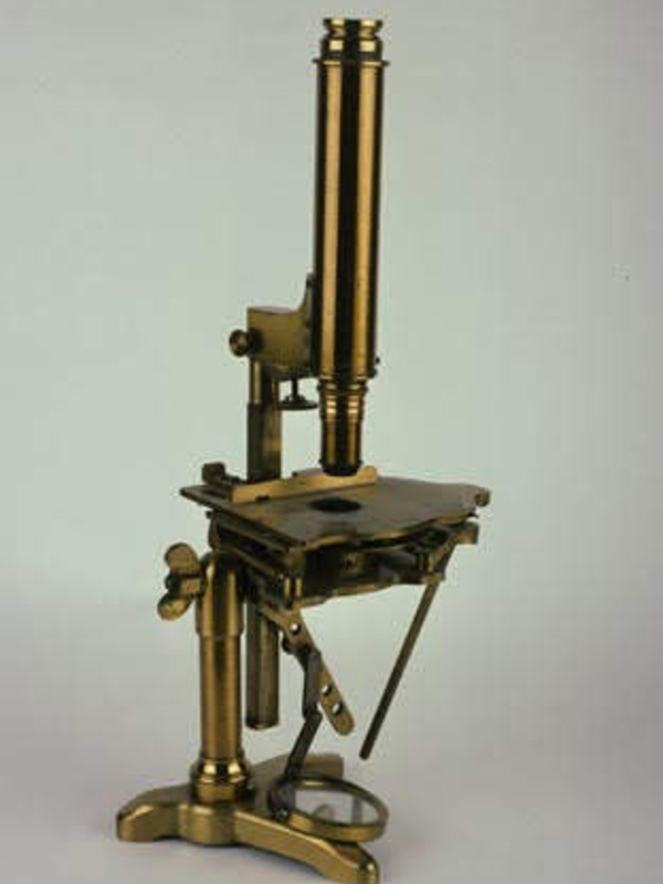 Microscope with a stage designed by Varley