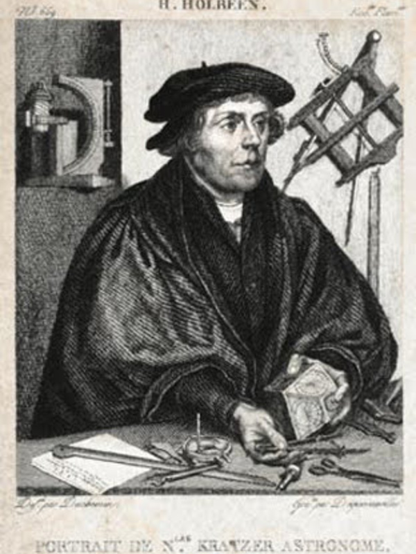 18th century print after a painting of Kratzer by Hans Holbein