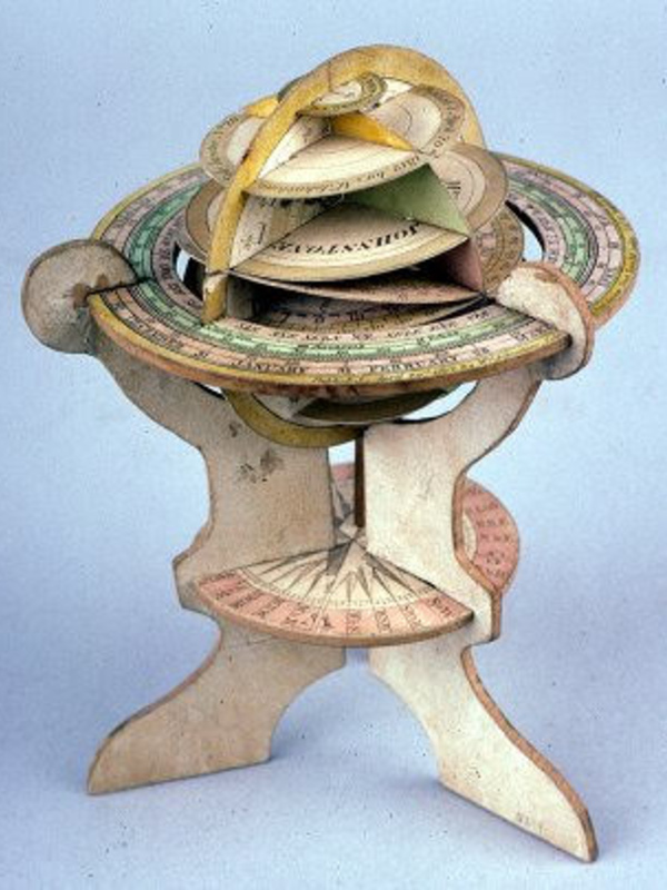 Mrs Johnson's dissected paper globe