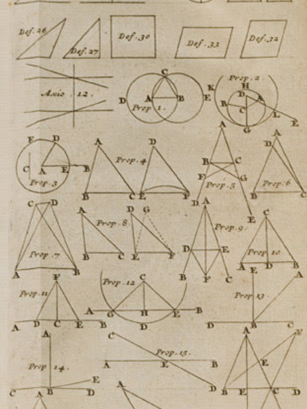 Plate from Euclid's "Elements of Geometry"