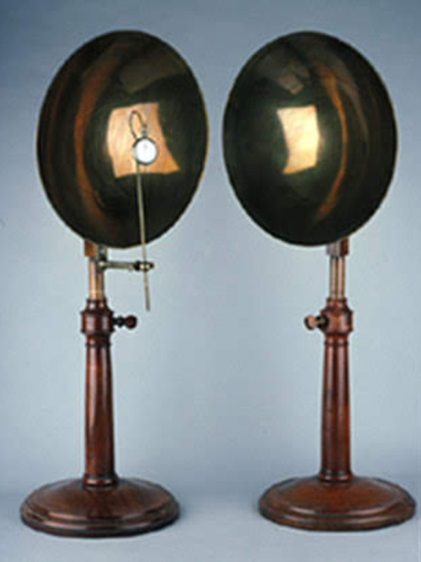 Parabolic sound mirrors from the late 19th century