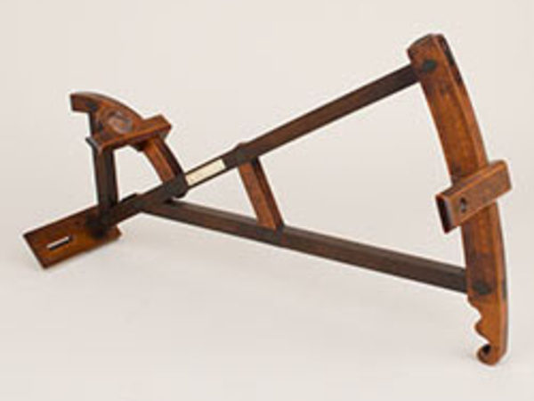 backstaff with Flamsteed arc, made for Thomas Halcott, by E. Blow, English, 1736