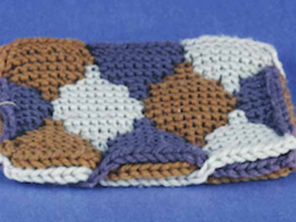 Wh.4469, mathematical knitted model showing interpenetrating surfaces (aka topology of interlacing surfaces), by Alexander Crum Brown, Scottish, 1885