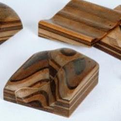 Selection of wooden geological teaching models