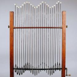Detail of Powell's machine for demonstrating wave motion