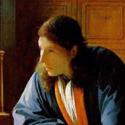 Painting of van Leeuwenhoek by Johannes Vermeer: "The Geographer".