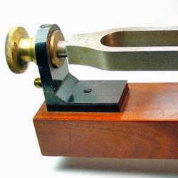 A vibration microscope, designed by Lissajous and built by Koenig