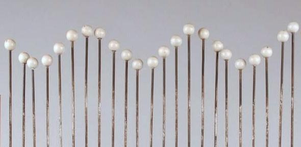 Detail of Powell's machine for demonstrating wave motion