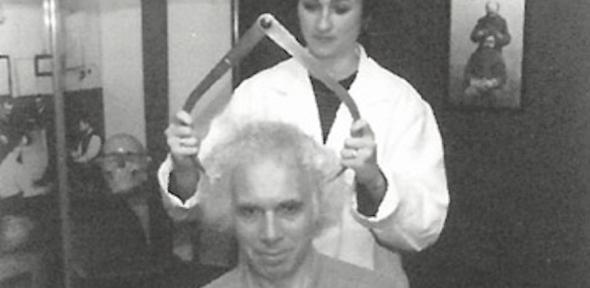 Jim being measured in 1900: The New Age Jim being measured in 1900: The New Age