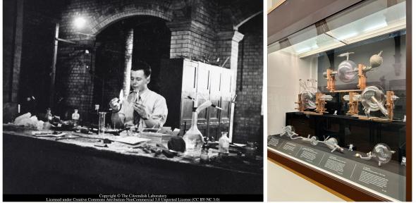 Physics & Glass A display at the Whipple Museum, featuring X-ray tubes and vacuum tubes