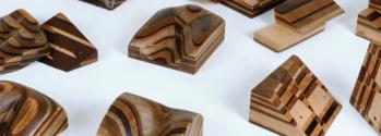 Selection of wooden geological teaching models