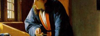 Painting of van Leeuwenhoek by Johannes Vermeer: "The Geographer".